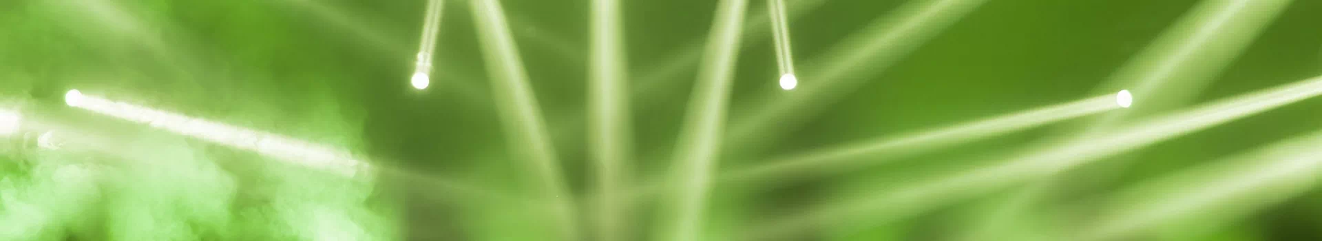 banner - zielone światła lasery dyskoteki